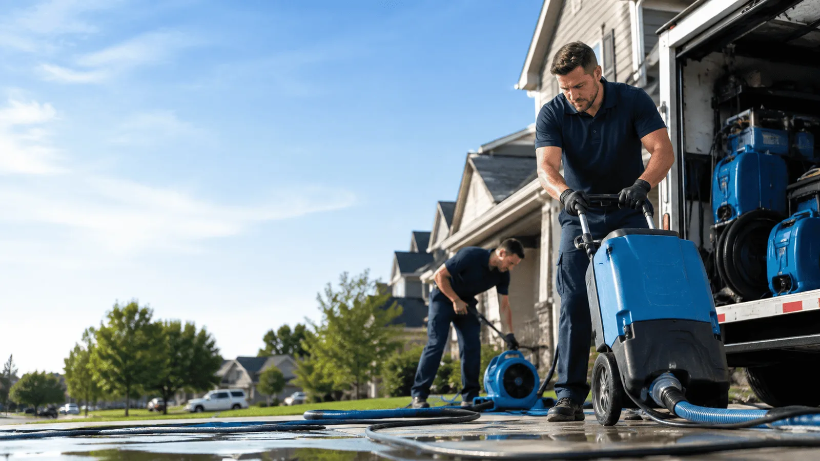 Dehumidification being performed in Lakewood, NJ